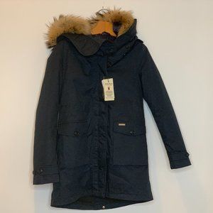 WOOLRICH JOHN RICH & BROS Womens Scarlett Parka Fur Trimmed Coat, 3-in-1